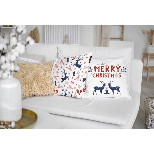 Poszewki na poduszki zestaw 4 szt. ze świątecznym motywem 45x45 cm Merry Christmas – Butter Kings-image-1