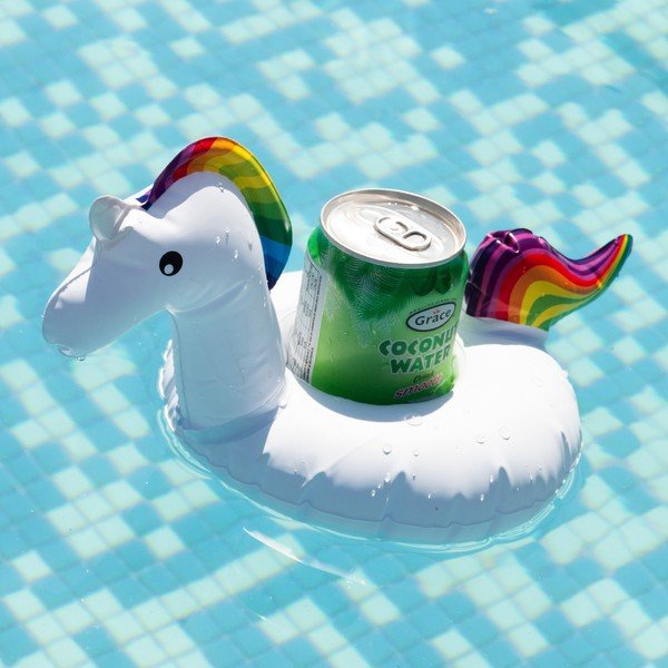 Koło dmuchane na napój InnovaGoods Unicorn-image-1