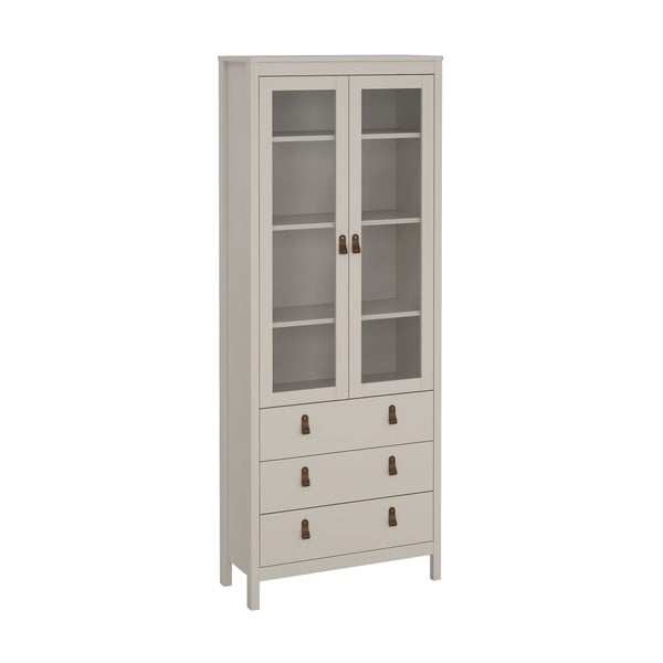 Szarobeżowa witryna 78x199x33 cm Madrid – Tvilum-image-3