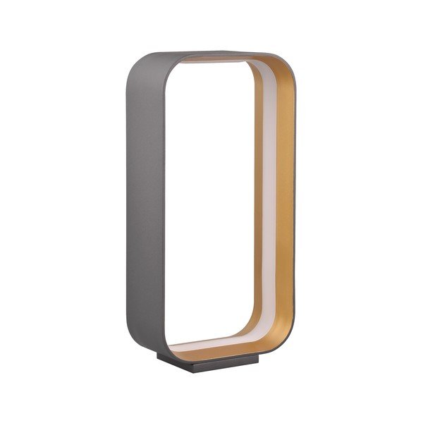 Czarna lampa stołowa LED ze sterowaniem głosowym/mobilną aplikacją i metalowym kloszem (wysokość 41 cm) Cizione – CINQUE-image-1