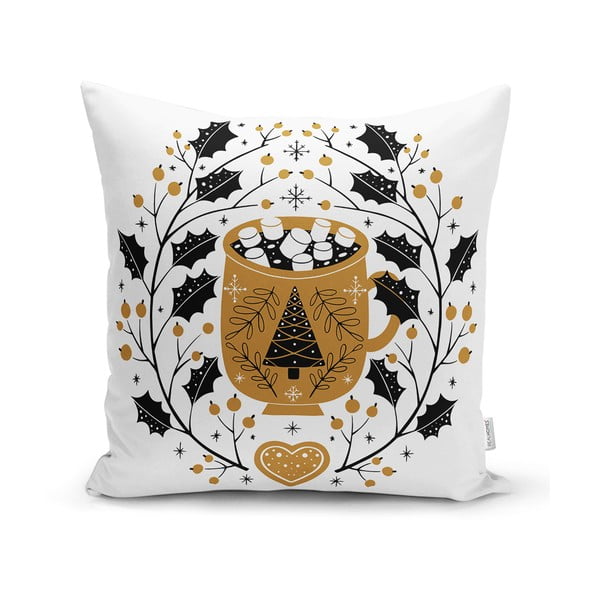 Poszewka na poduszkę ze świątecznym motywem 43x43 cm Golden Illustration – Mila Home