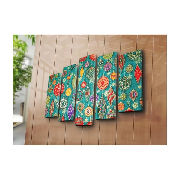 Obraz pięcioczęściowy Ornaments, 105x70 cm-image-2