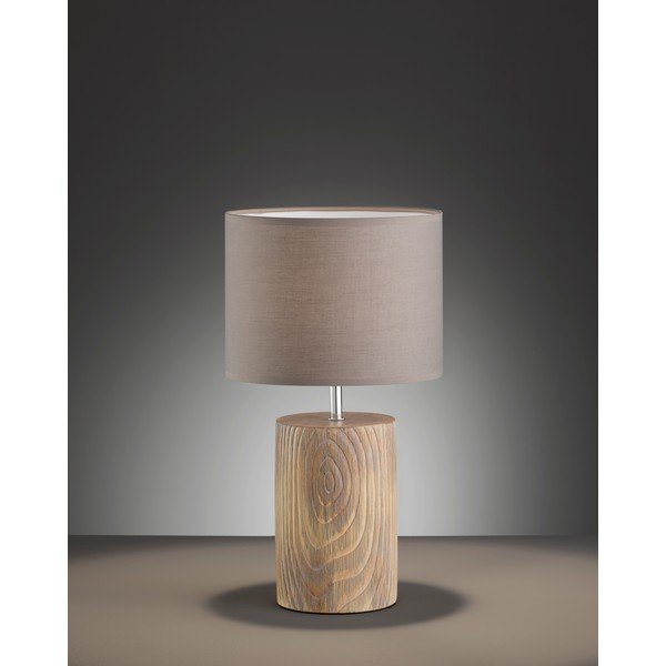 Brązowa lampa stołowa Fischer & Honsel Malik, wys. 43 cm-image-2