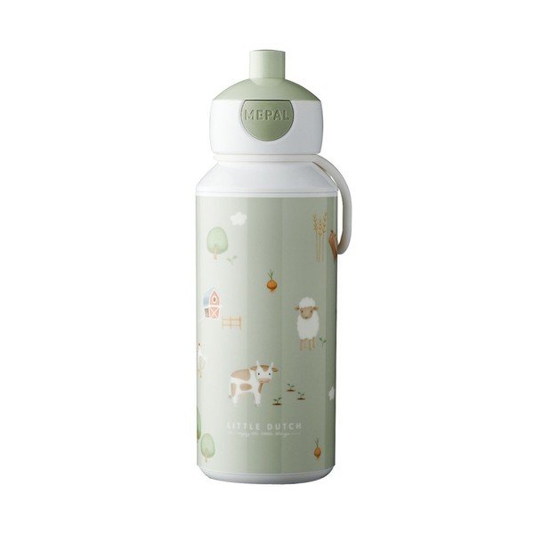 Jasnozielona butelka dla dzieci 400 ml Little farm – Mepal