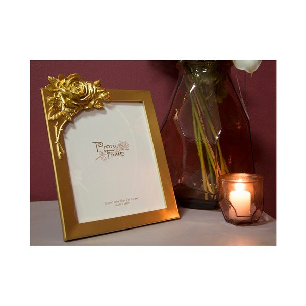 Żółta ramka na zdjęcia z żywicy Mauro Ferretti Glam Rose, 24,5x32,8 cm-image-2
