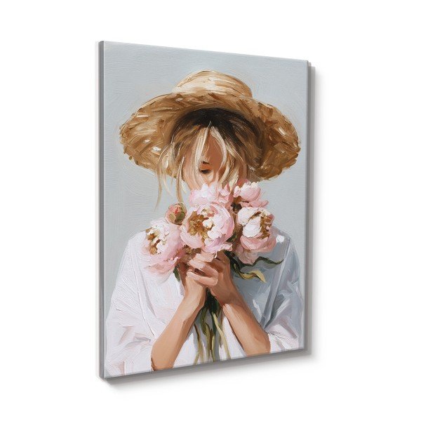 Obraz z ręcznie malowanymi elementami 70x100 cm Estelle – Styler-image-4