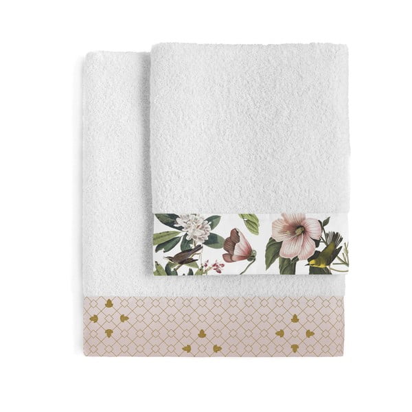 Zestaw 2 bawełnianych ręczników Happy Friday Basic Blooming