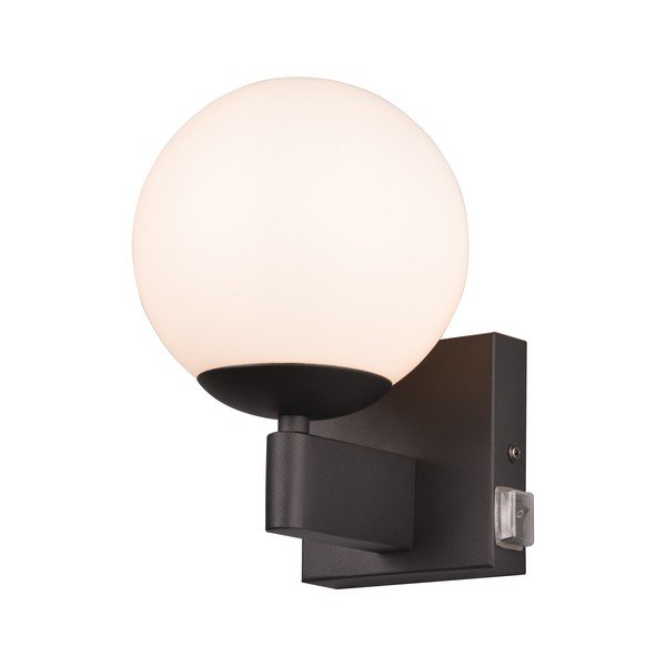 Kinkiet w kolorze matowej czerni ø 14 cm Kula – Trio