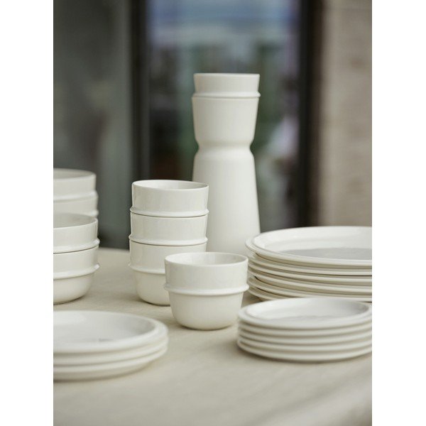 Kremowy porcelanowy talerz ø 24 cm Eau – Zone-image-3