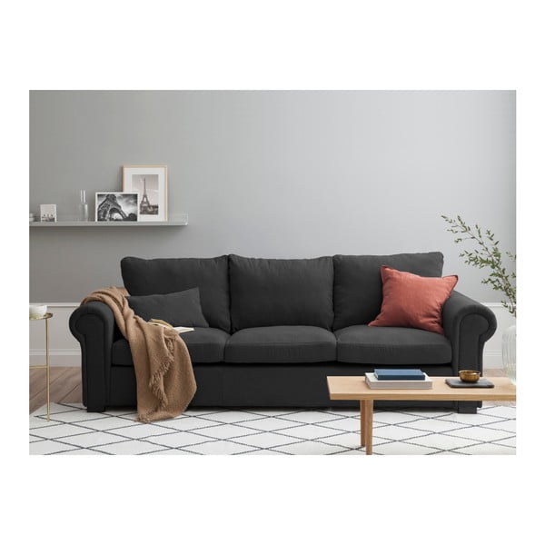 Ciemnoszara sofa Windsor & Co Sofas Hermes, 245 cm-image-2