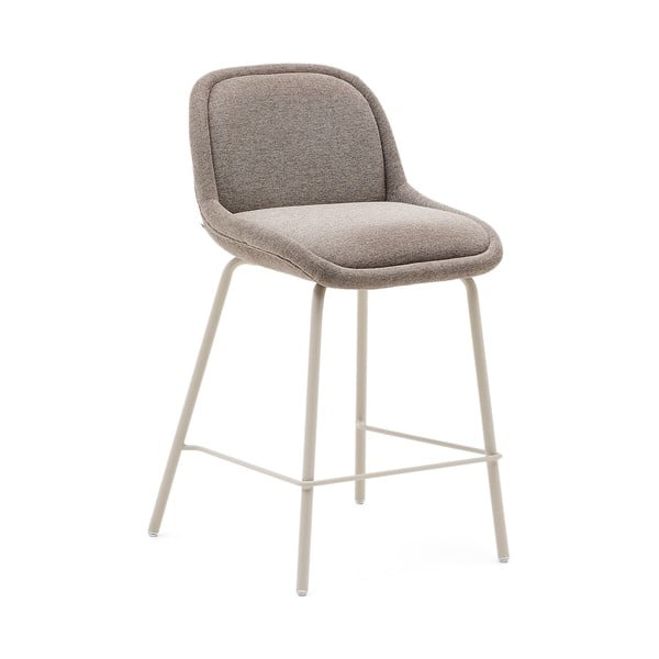 Szarobeżowy hoker (wysokość siedziska 65 cm) Aimin – Kave Home