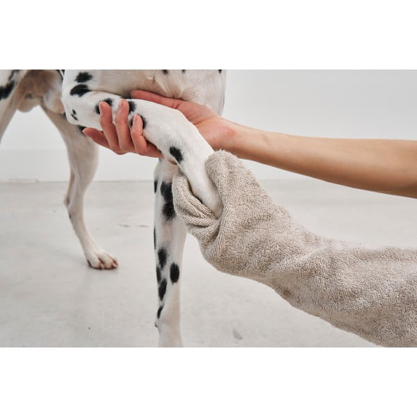 Ręcznik dla zwierząt Guanto Greige – MiaCara-image-1