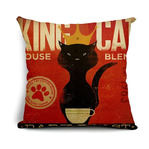 Poszewka na poduszkę King Cat, 45x45 cm