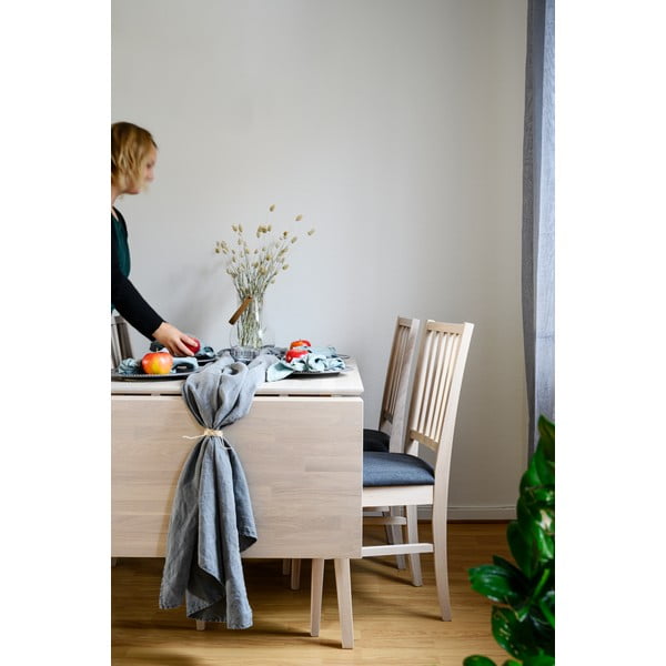 Matowy lakierowany stół z drewna dębowego z opuszczanym blatem Rowico Mimi, 120 x 80 cm-image-2