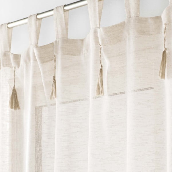 Beżowa firanka 140x240 cm Dalila – douceur d'intérieur-image-1