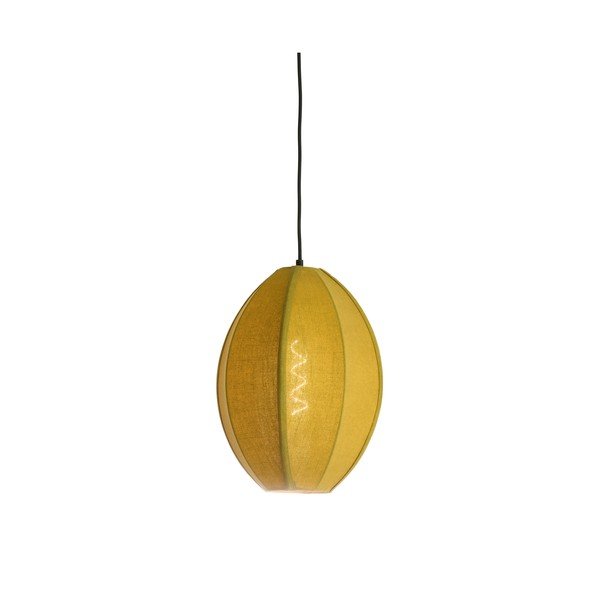 Zielona lampa wisząca z tekstylnym kloszem Milatos – Light & Living-image-2