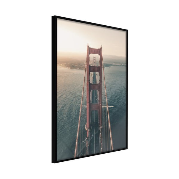 Plakat w ramie Artgeist Bridge in San Francisco I, 30x45 cm