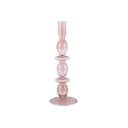 Różowy szklany świecznik PT LIVING Art Bubbles