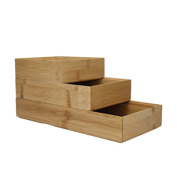 Bambusowe organizery do szuflad zestaw 3 szt. Copco – Kitchen Craft-image-3