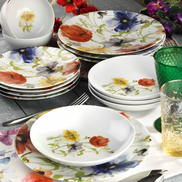 24-częściowy komplet naczyń porcelanowych Kutahya Porselen Herbejo-image-1