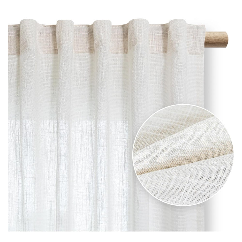 Kremowa zasłona 140x270 cm Valeta – Restilo