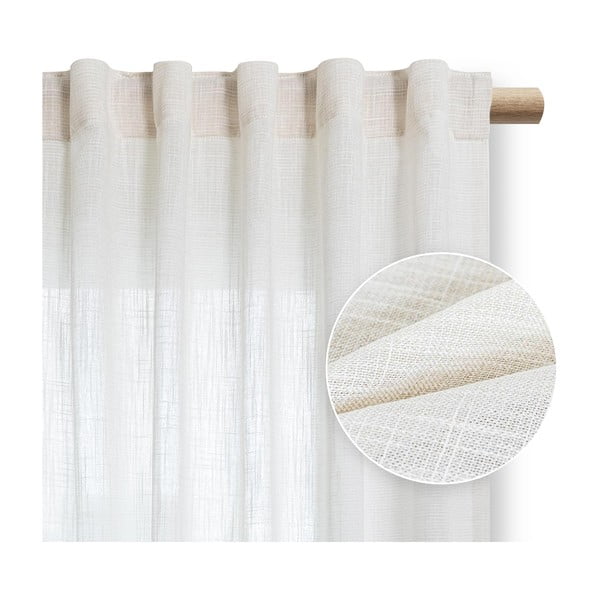 Kremowa zasłona 140x270 cm Valeta – Restilo