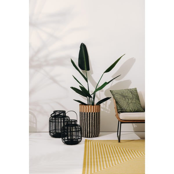Zestaw 2 czarnych bambusowych lampionów Hübsch Bamboo-image-1
