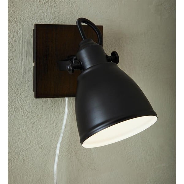 Czarny kinkiet Markslöjd Native, wys. 18,5 cm-image-1