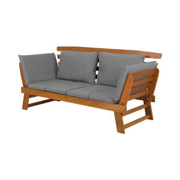 Regulowana sofa ogrodowa z drewna eukaliptusowego Monobeli Tenerife