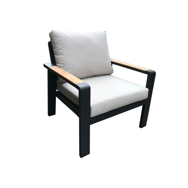 Szary aluminiowy zestaw mebli ogrodowych dla 5 osób Rotterdam – Rojaplast-image-3