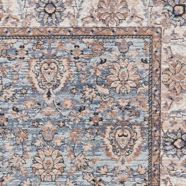 Niebiesko-kremowy chodnik 80x300 cm Vintage – Think Rugs-image-3