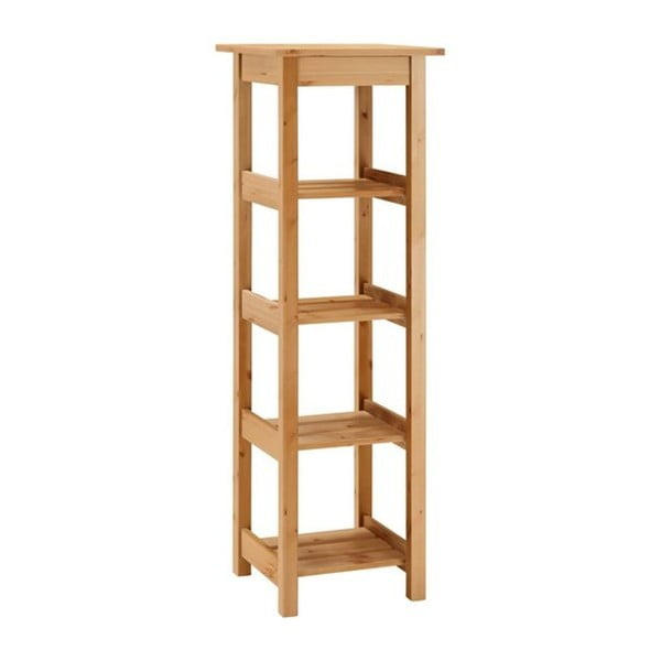 Wysoki regał z litego drewna sosnowego Støraa Trine-image-1