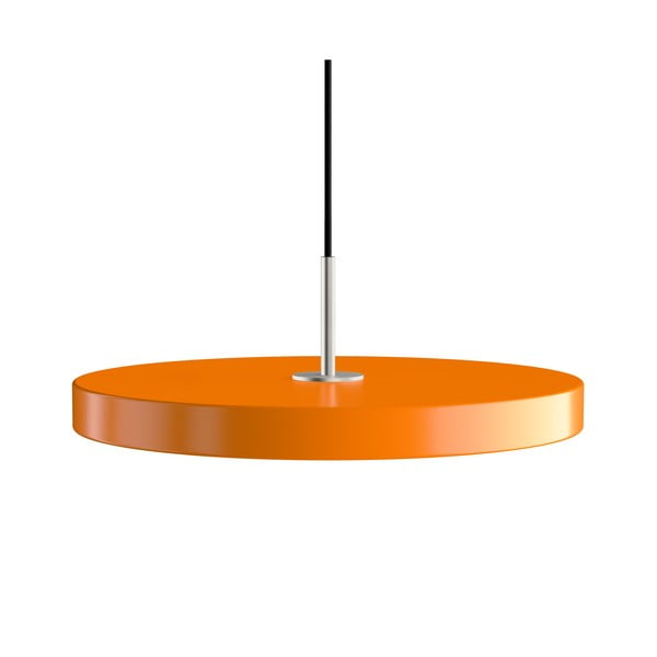 Pomarańczowa lampa wisząca LED z metalowym kloszem ø 43 cm Asteria Medium – UMAGE