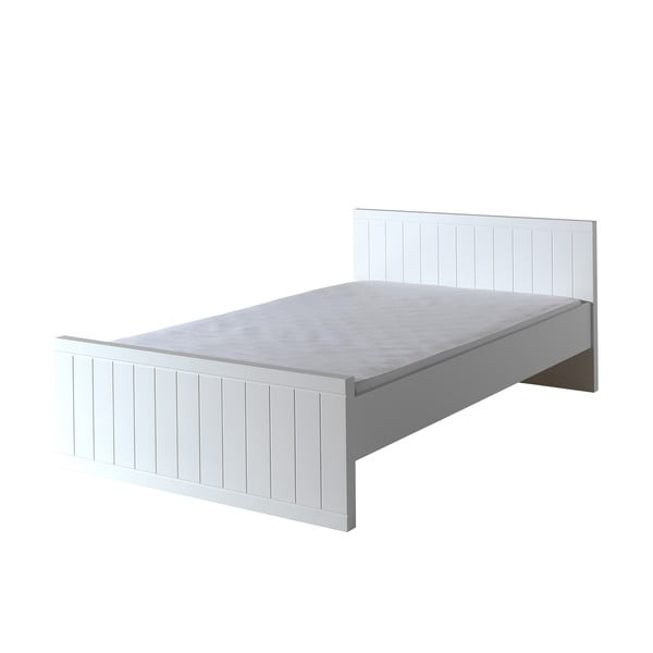 Białe łóżko Vipack Robin, 120x200 cm