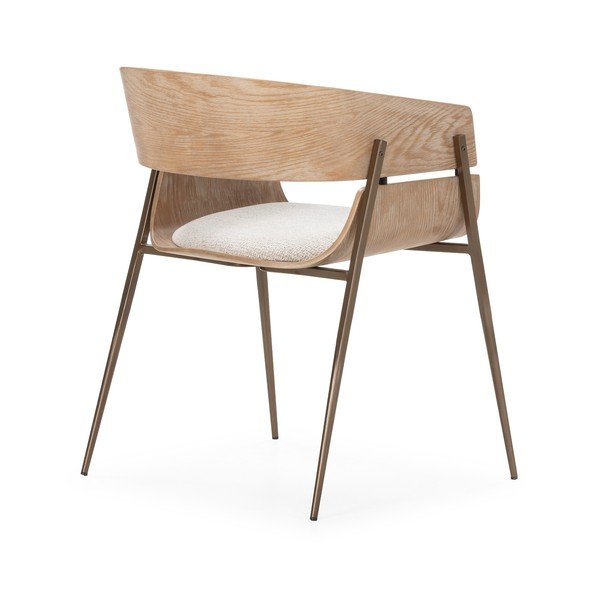 Tapicerowane fotele jadalniane zestaw z podłokietnikami 2 szt. w naturalnym kolorze Naia – MOME-image-4