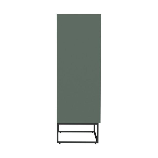 Szarozielona wysoka komoda 60x127 cm Lipp – Tenzo-image-3