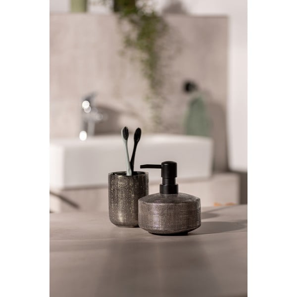 Ceramiczny dozownik do mydła w kolorze srebra 400 ml Rivalta – Wenko-image-1