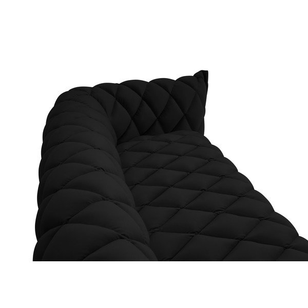 Czarna aksamitna sofa 228 cm Flandrin – Interieurs 86-image-4