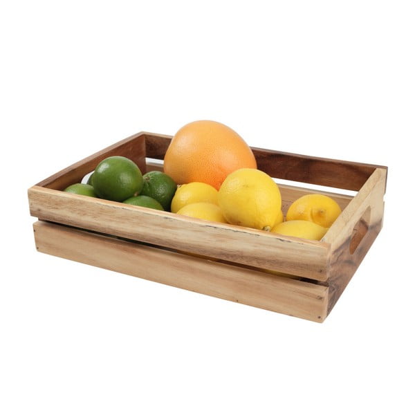 Skrzynka do przenoszenia z drewna akacjowego T&G Woodware Baroque Plain-image-1