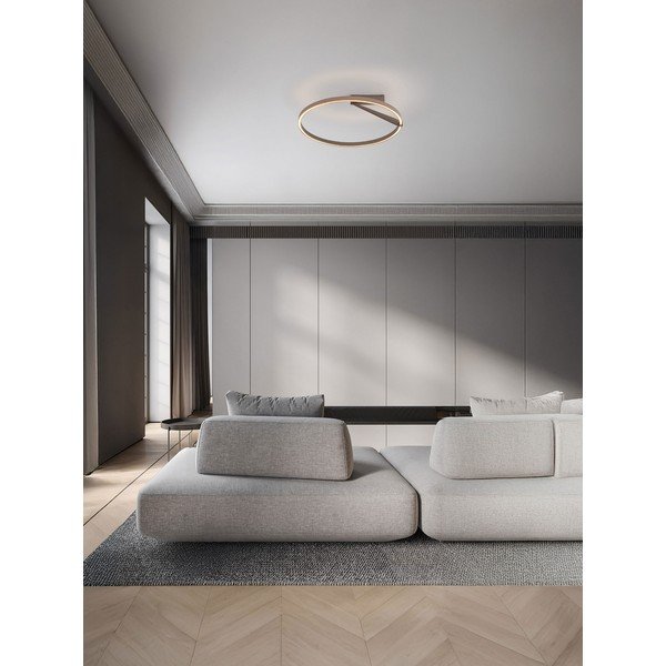 Aluminiowa lampa sufitowa LED ze ściemniaczem w kolorze różowego złota Tilia – Nova Luce-image-1