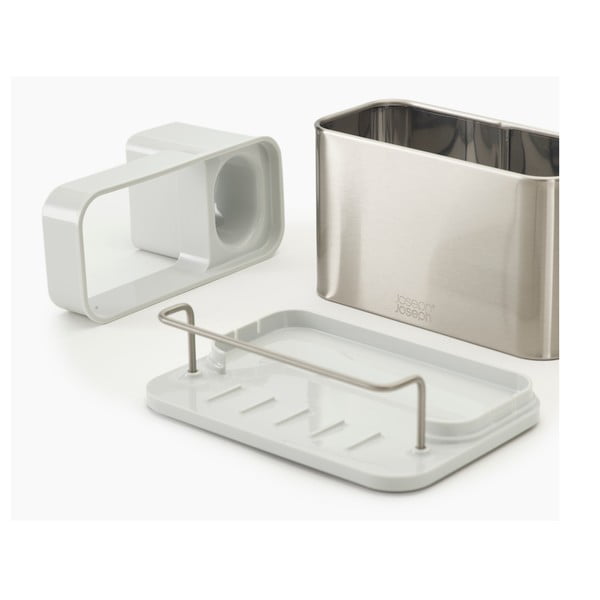 Metalowy stojak na akcesoria do mycia naczyń w kolorze srebra Surface – Joseph Joseph-image-4