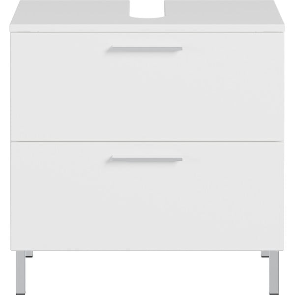 Biała szafka pod umywalkę 60x60 cm Arvada – Germania