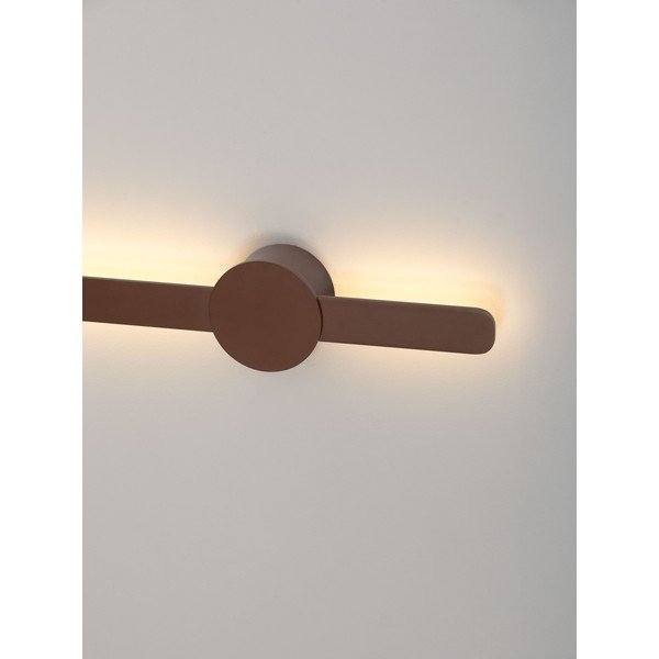 Brązowy aluminiowy kinkiet LED Norei – Nova Luce-image-2
