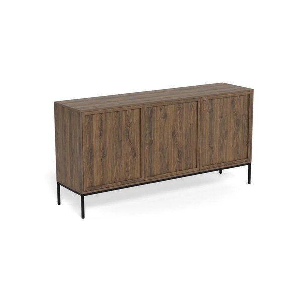 Komoda w dekorze dębu w ciemnym naturalnym kolorze 158x80x40 cm Palmdale – Actona