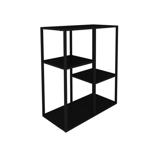 Czarny metalowy regał Canett Lite, wys. 81 cm-image-4