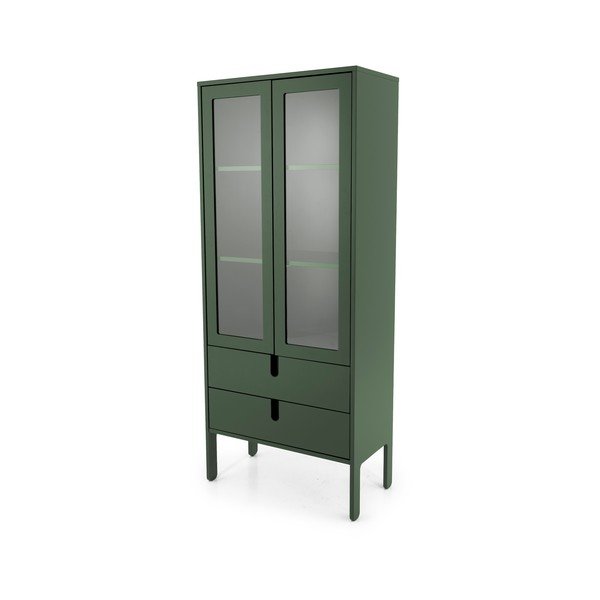 Ciemnozielona witryna Tenzo Uno, szer. 76 cm-image-2