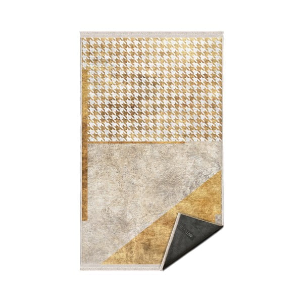 Dywan w beżowo-złotym kolorze 80x150 cm – Mila Home