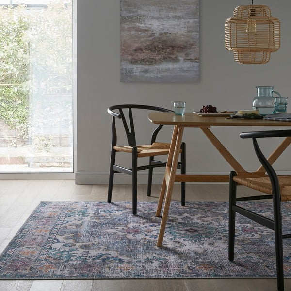 Niebiesko-szary dywan odpowiedni do prania 230x160 cm Millie – Flair Rugs-image-1