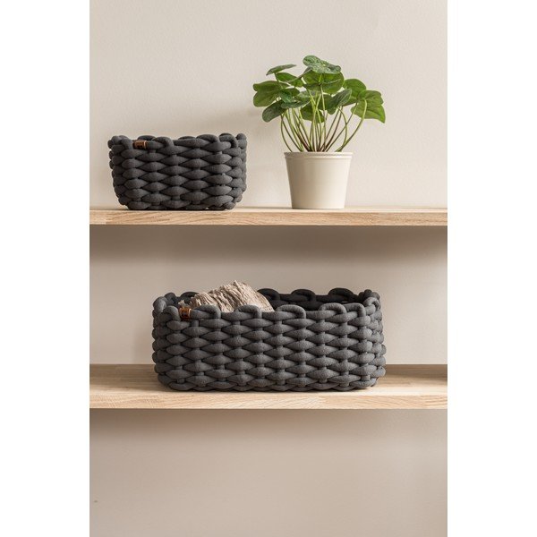 Tekstylny koszyk 35x25x14 cm Peach Skin M – Bigso-image-1