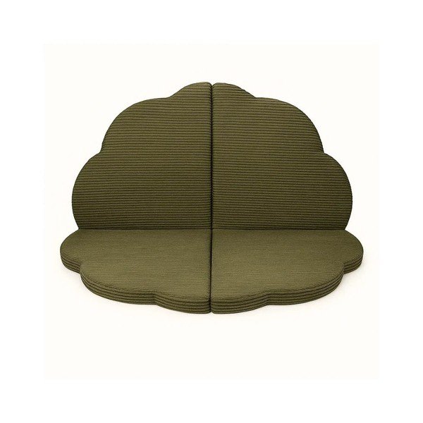 Mata do zabawy dla dzieci w kolorze khaki 160x160 cm – Meowbaby